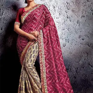 premium printed silk saree
