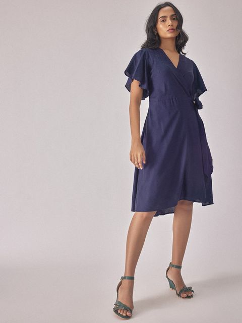 elegant black v neck wrap dress elegant black v neck wrap dress