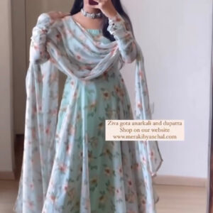stunning sky blue designer dress