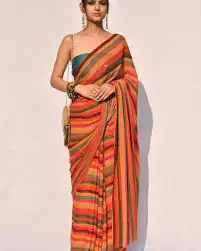 stylish simple saree for college farewell parties