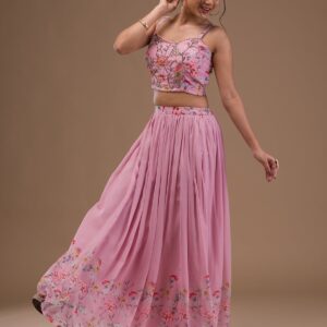designer printed georgette lehenga designer printed georgette lehenga