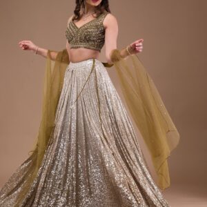 luxury lycra sequins lehenga